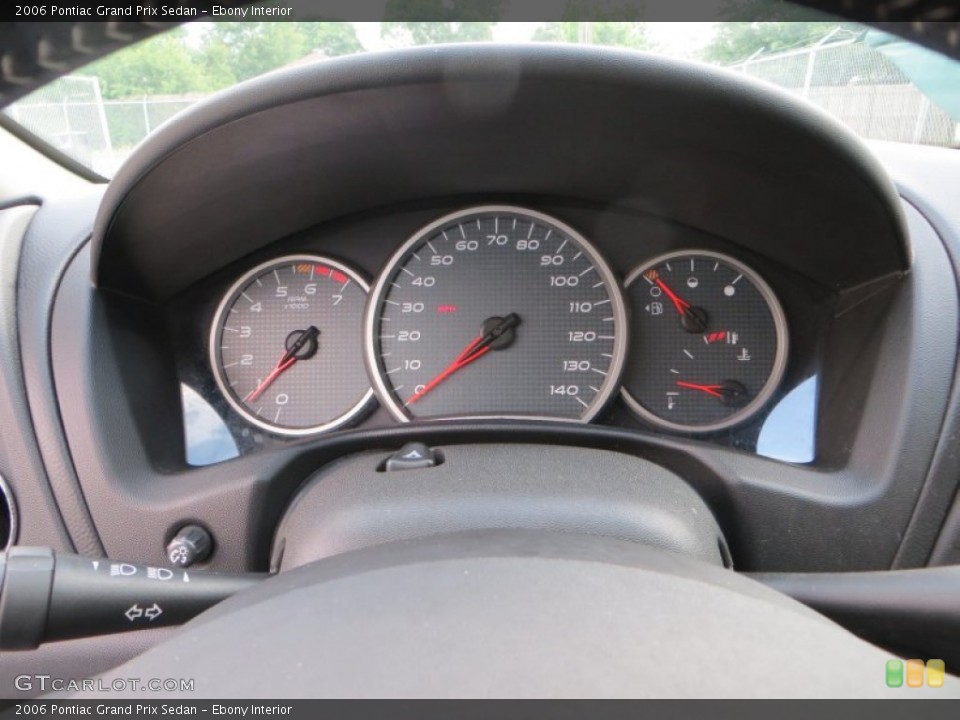Ebony Interior Gauges for the 2006 Pontiac Grand Prix Sedan #81323842