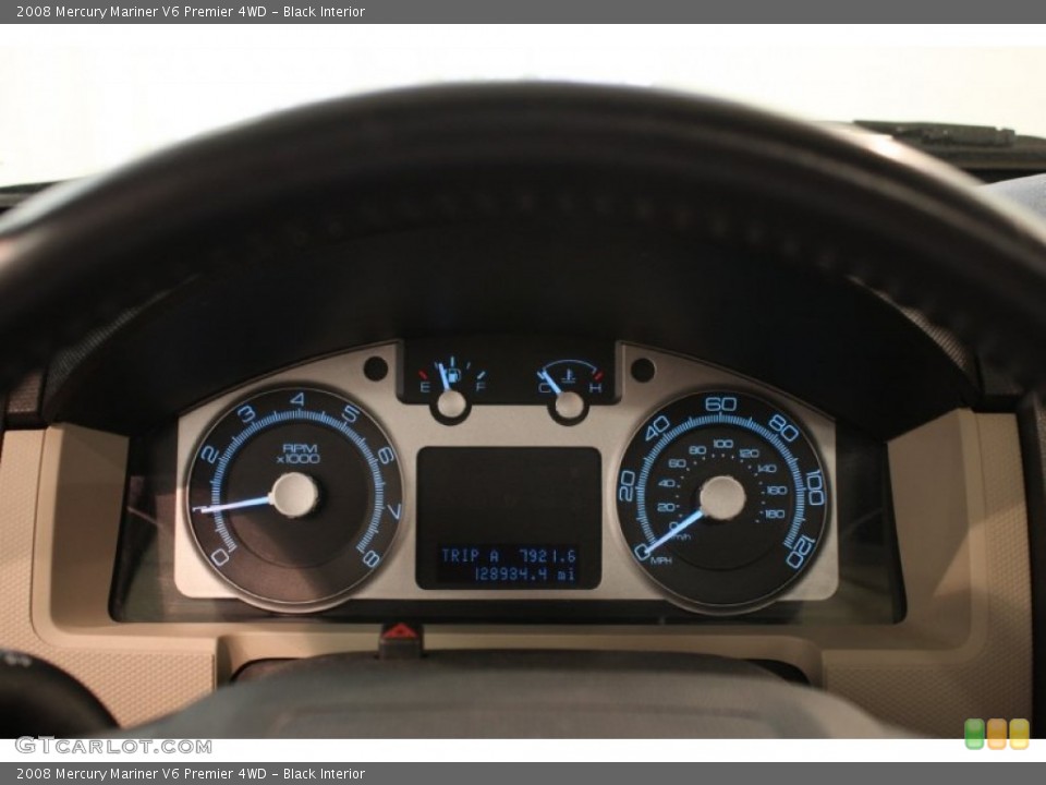 Black Interior Gauges for the 2008 Mercury Mariner V6 Premier 4WD #81324357