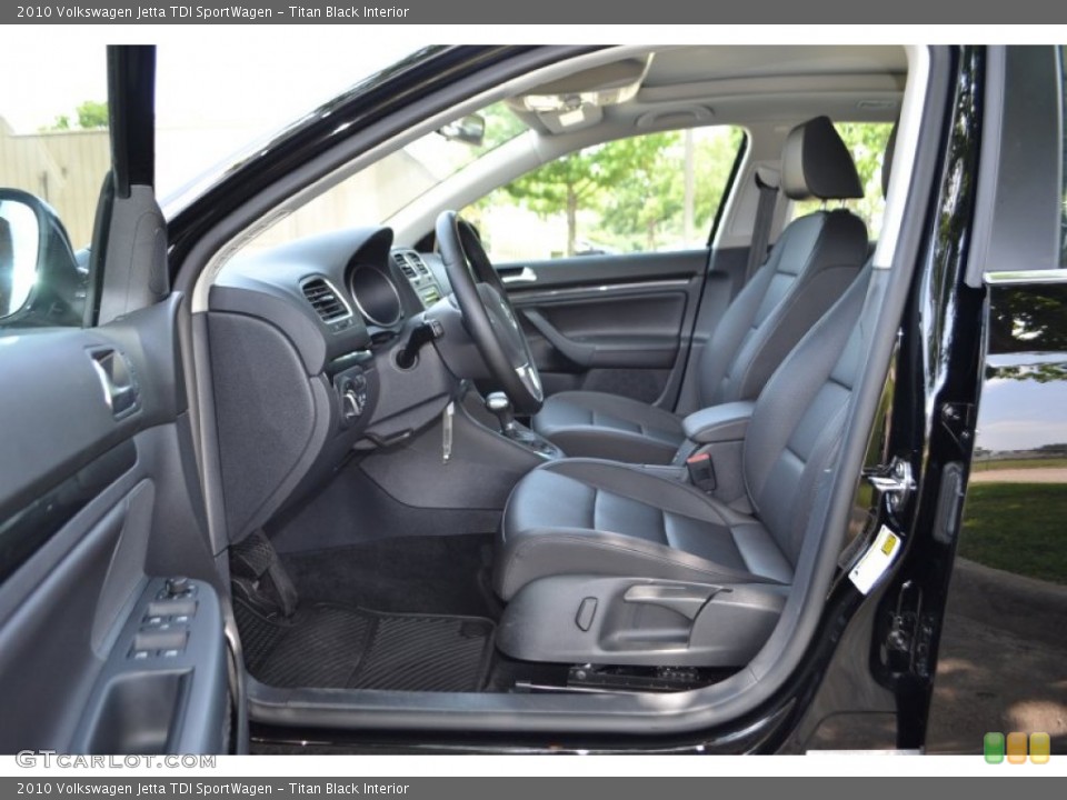 Titan Black Interior Photo for the 2010 Volkswagen Jetta TDI SportWagen #81324604