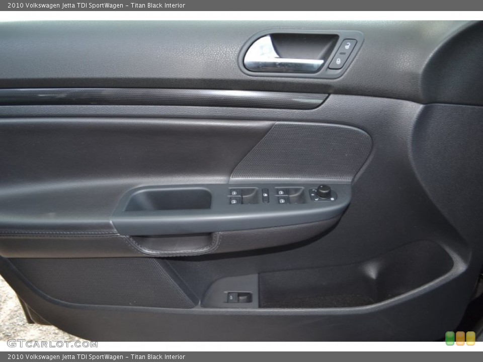 Titan Black Interior Door Panel for the 2010 Volkswagen Jetta TDI SportWagen #81324693