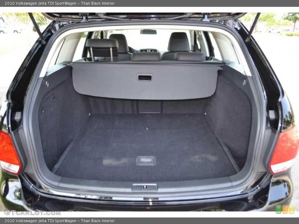 Titan Black Interior Trunk for the 2010 Volkswagen Jetta TDI SportWagen #81324875