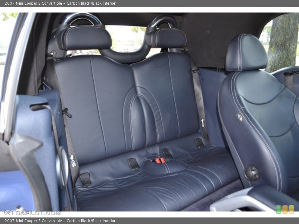 Carbon Black/Black Interior Rear Seat for the 2007 Mini Cooper S Convertible #81325178