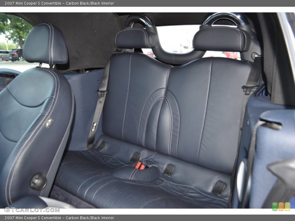 Carbon Black/Black Interior Rear Seat for the 2007 Mini Cooper S Convertible #81325205