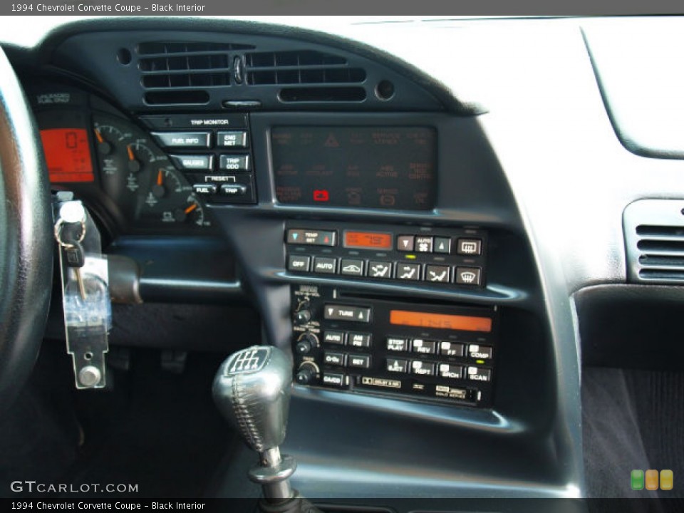 Black Interior Controls for the 1994 Chevrolet Corvette Coupe #81327044