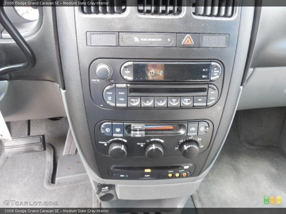 Medium Slate Gray Interior Controls for the 2006 Dodge Grand Caravan SE #81327185