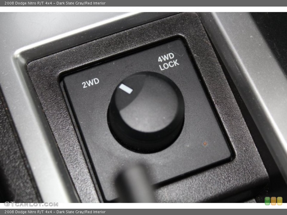 Dark Slate Gray/Red Interior Controls for the 2008 Dodge Nitro R/T 4x4 #81327953