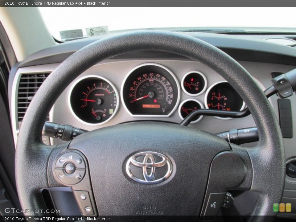 Black Interior Steering Wheel for the 2010 Toyota Tundra TRD Regular Cab 4x4 #81327962