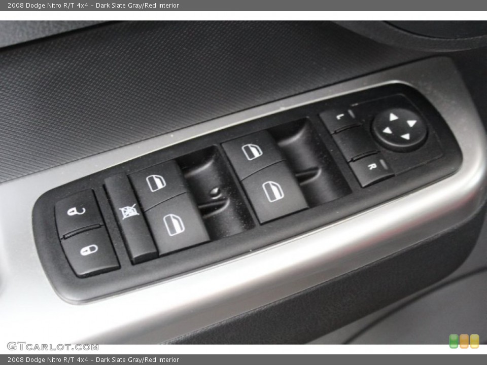 Dark Slate Gray/Red Interior Controls for the 2008 Dodge Nitro R/T 4x4 #81327997