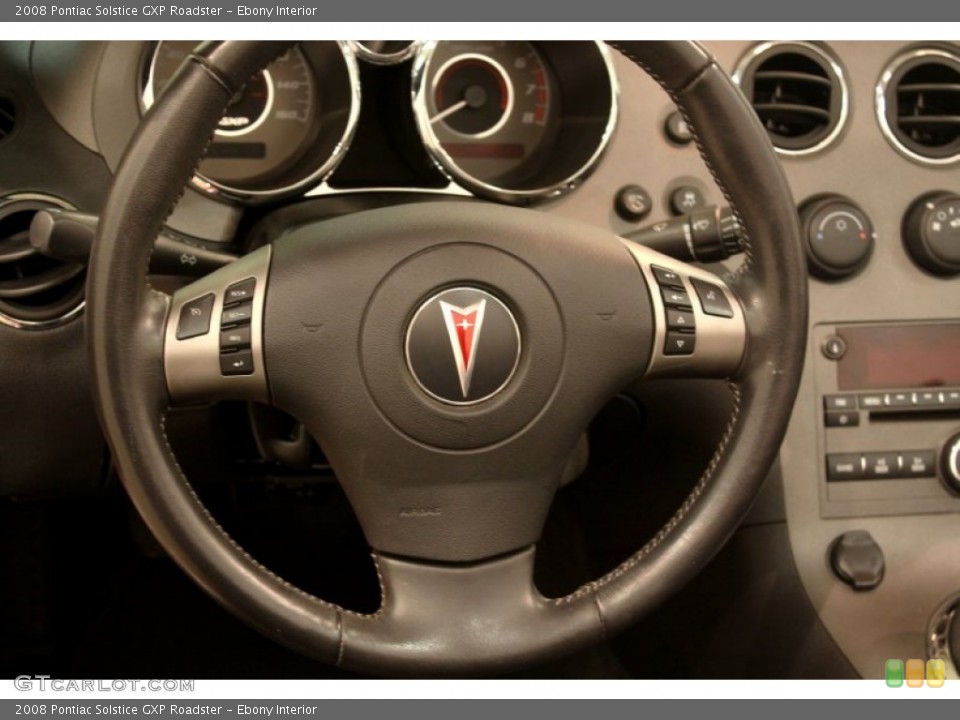 Ebony Interior Steering Wheel for the 2008 Pontiac Solstice GXP Roadster #81328016