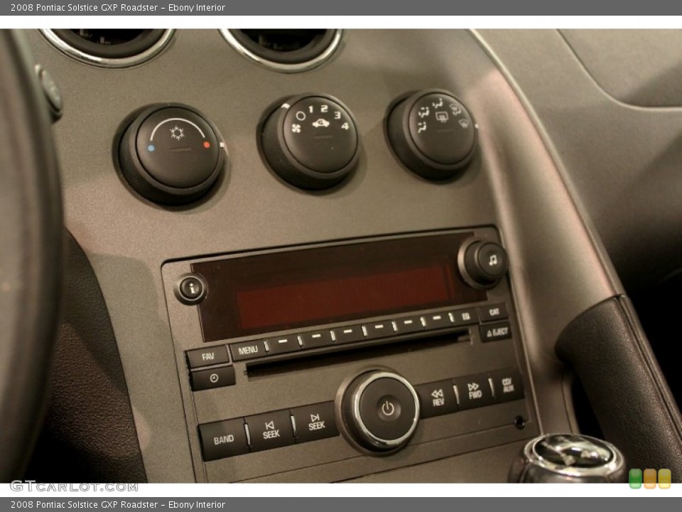 Ebony Interior Controls for the 2008 Pontiac Solstice GXP Roadster #81328149
