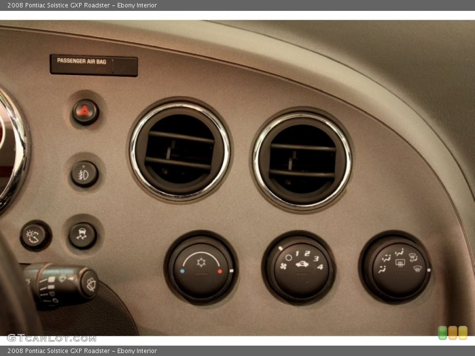 Ebony Interior Controls for the 2008 Pontiac Solstice GXP Roadster #81328197
