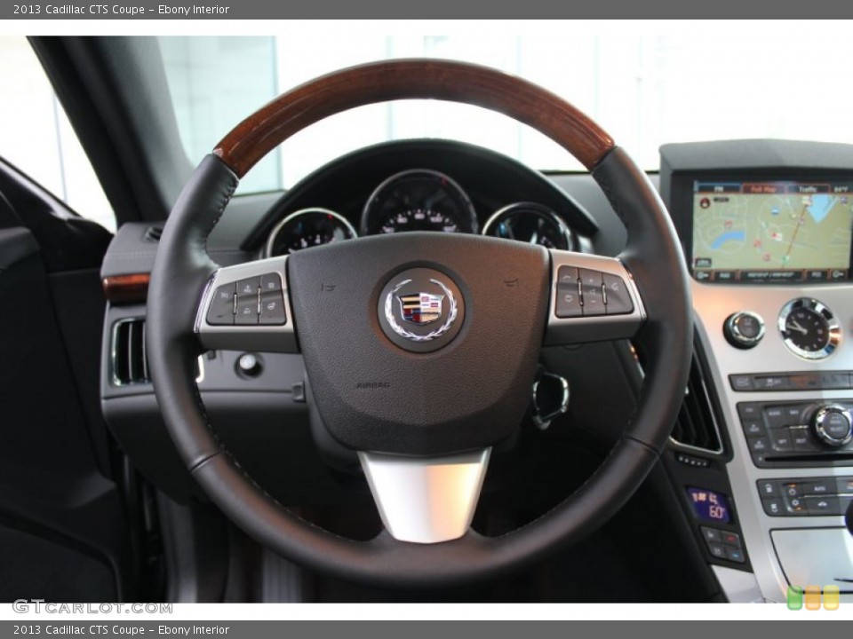 Ebony Interior Steering Wheel for the 2013 Cadillac CTS Coupe #81330053