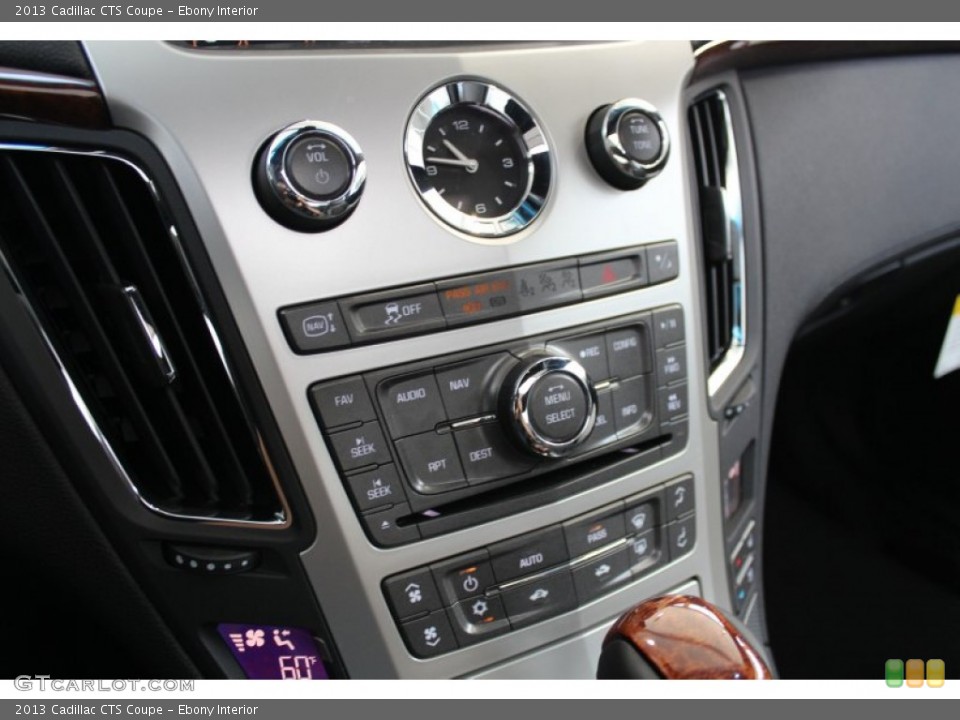 Ebony Interior Controls for the 2013 Cadillac CTS Coupe #81330329