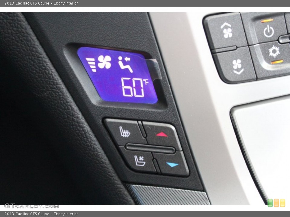 Ebony Interior Controls for the 2013 Cadillac CTS Coupe #81330356