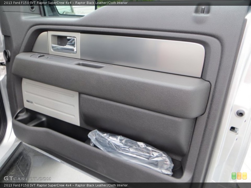 Raptor Black Leather/Cloth Interior Door Panel for the 2013 Ford F150 SVT Raptor SuperCrew 4x4 #81331001