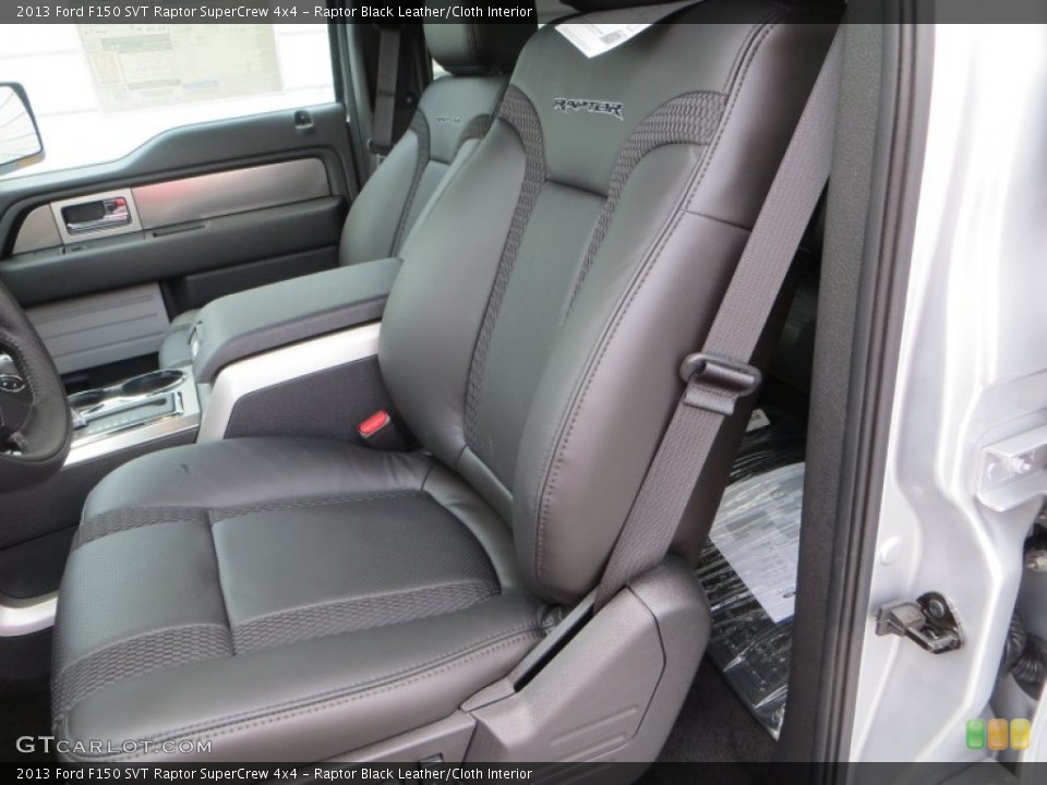 Raptor Black Leather/Cloth Interior Front Seat for the 2013 Ford F150 SVT Raptor SuperCrew 4x4 #81331136