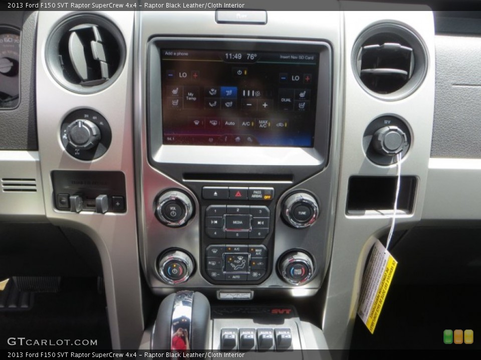 Raptor Black Leather/Cloth Interior Controls for the 2013 Ford F150 SVT Raptor SuperCrew 4x4 #81331223