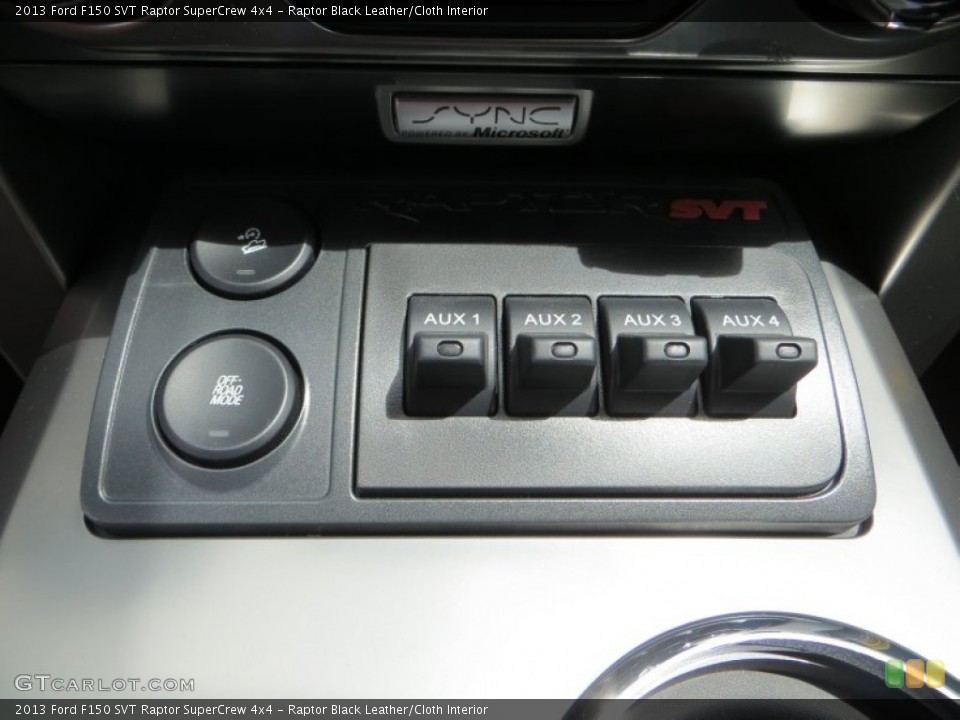 Raptor Black Leather/Cloth Interior Controls for the 2013 Ford F150 SVT Raptor SuperCrew 4x4 #81331279