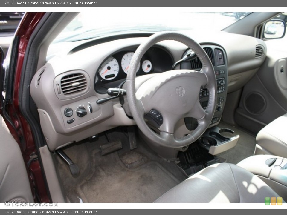 Taupe Interior Dashboard for the 2002 Dodge Grand Caravan ES AWD #81331358