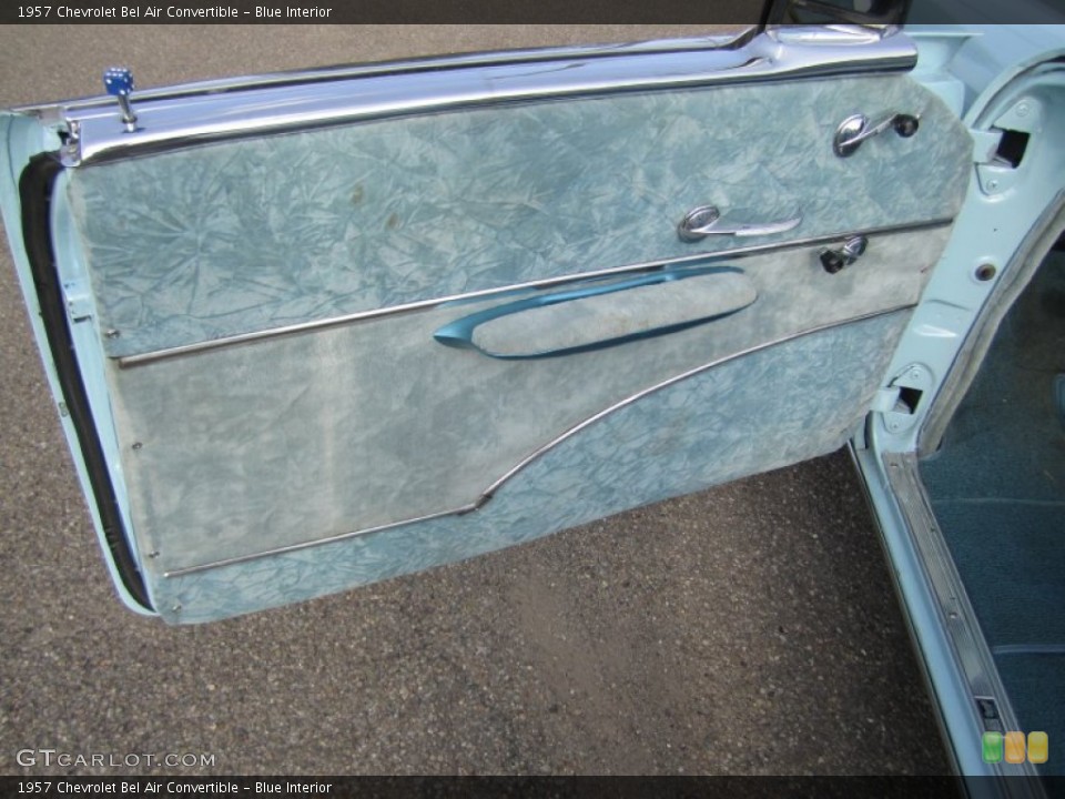 Blue Interior Door Panel for the 1957 Chevrolet Bel Air Convertible #81331667