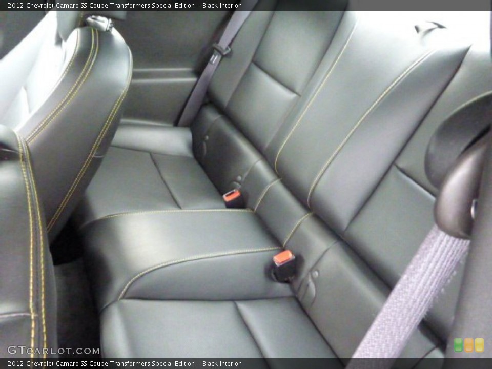 Black Interior Rear Seat for the 2012 Chevrolet Camaro SS Coupe Transformers Special Edition #81331853