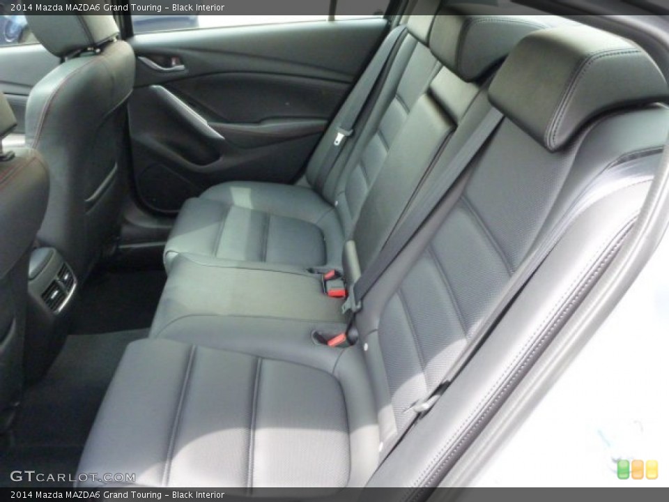 Black Interior Rear Seat for the 2014 Mazda MAZDA6 Grand Touring #81331969