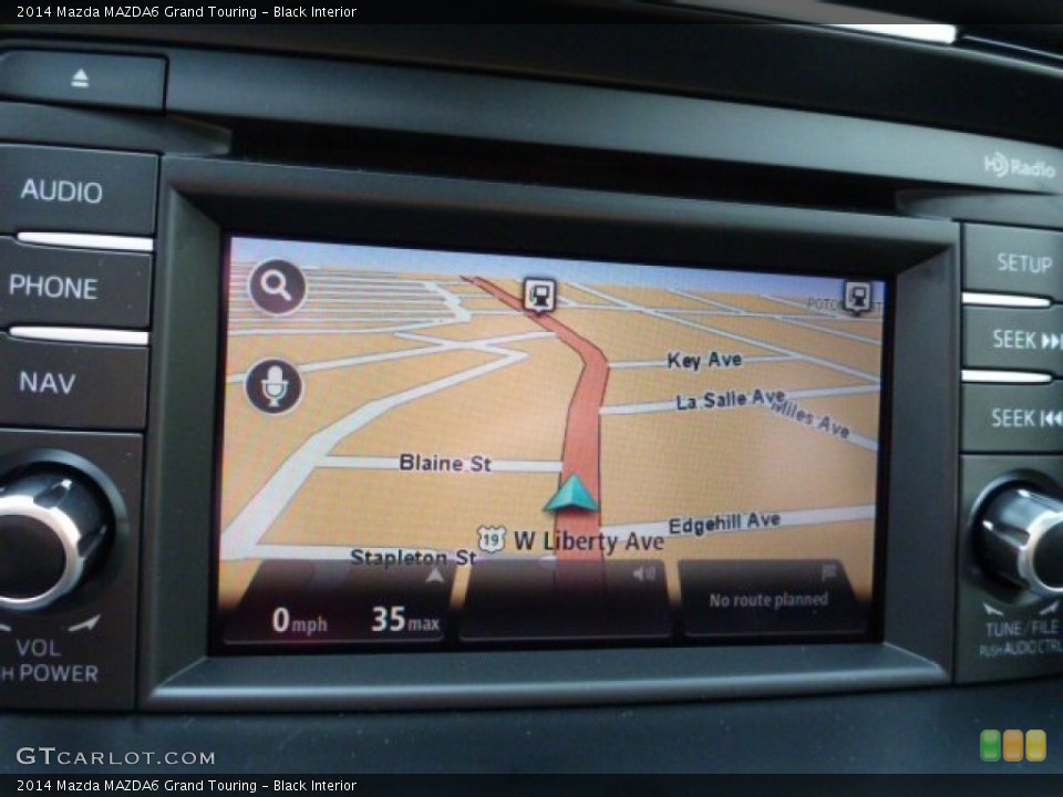 Black Interior Navigation for the 2014 Mazda MAZDA6 Grand Touring #81332099