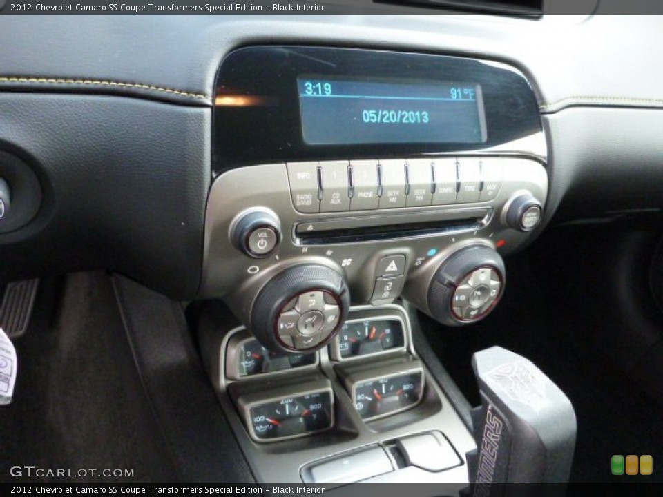 Black Interior Controls for the 2012 Chevrolet Camaro SS Coupe Transformers Special Edition #81332153