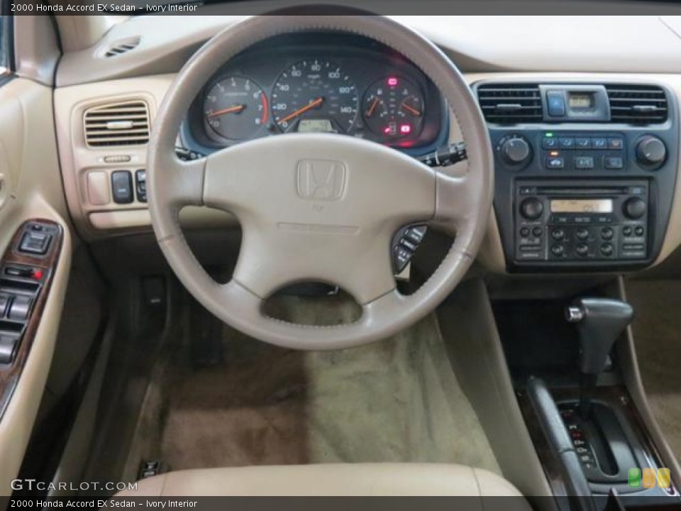Ivory Interior Steering Wheel for the 2000 Honda Accord EX Sedan #81332777