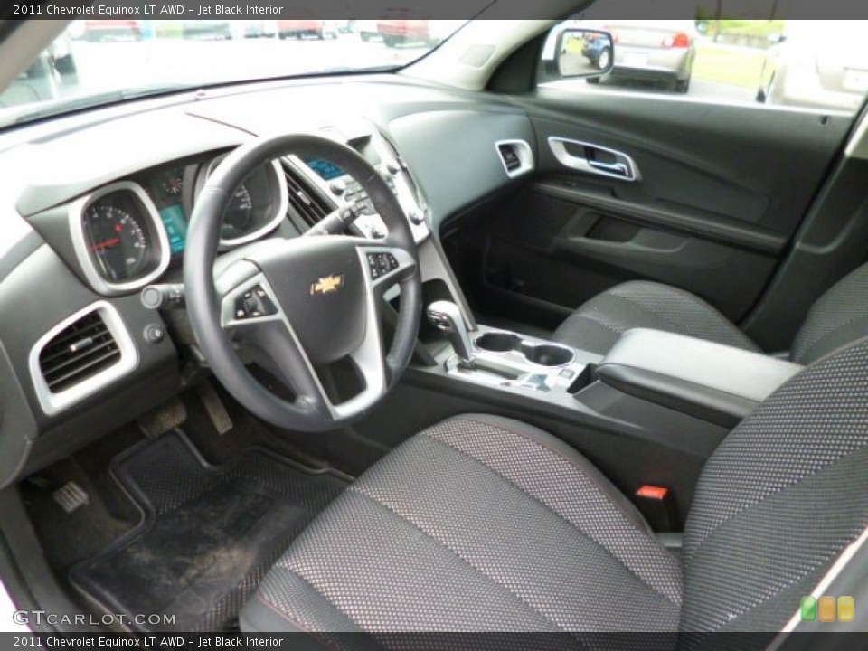 Jet Black Interior Prime Interior for the 2011 Chevrolet Equinox LT AWD #81333388