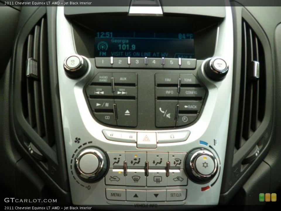 Jet Black Interior Controls for the 2011 Chevrolet Equinox LT AWD #81333455