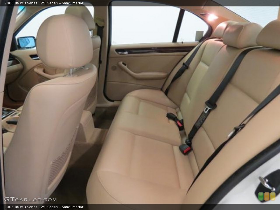 Sand Interior Rear Seat for the 2005 BMW 3 Series 325i Sedan #81334245