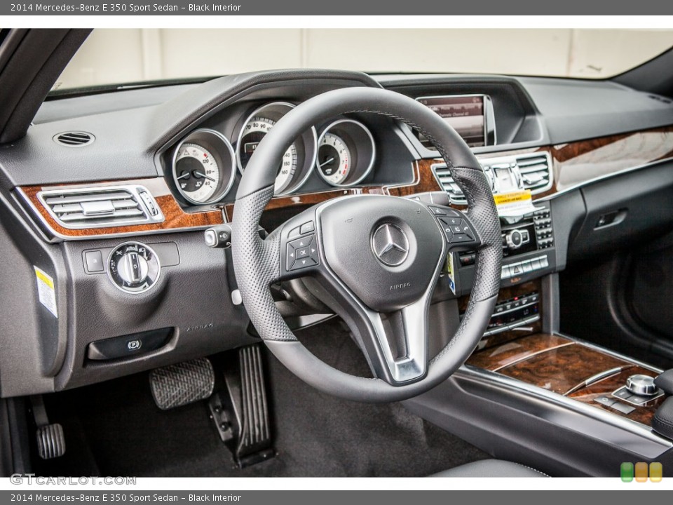 Black Interior Dashboard for the 2014 Mercedes-Benz E 350 Sport Sedan #81335948