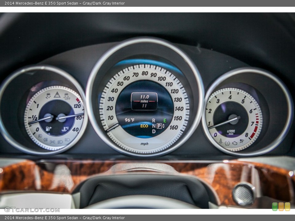 Gray/Dark Gray Interior Gauges for the 2014 Mercedes-Benz E 350 Sport Sedan #81337190