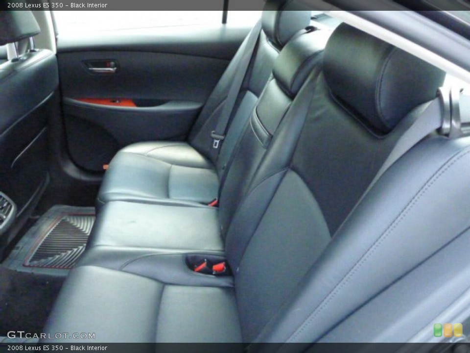 Black Interior Rear Seat for the 2008 Lexus ES 350 #81338231