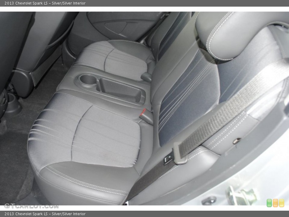 Silver/Silver Interior Rear Seat for the 2013 Chevrolet Spark LS #81339031