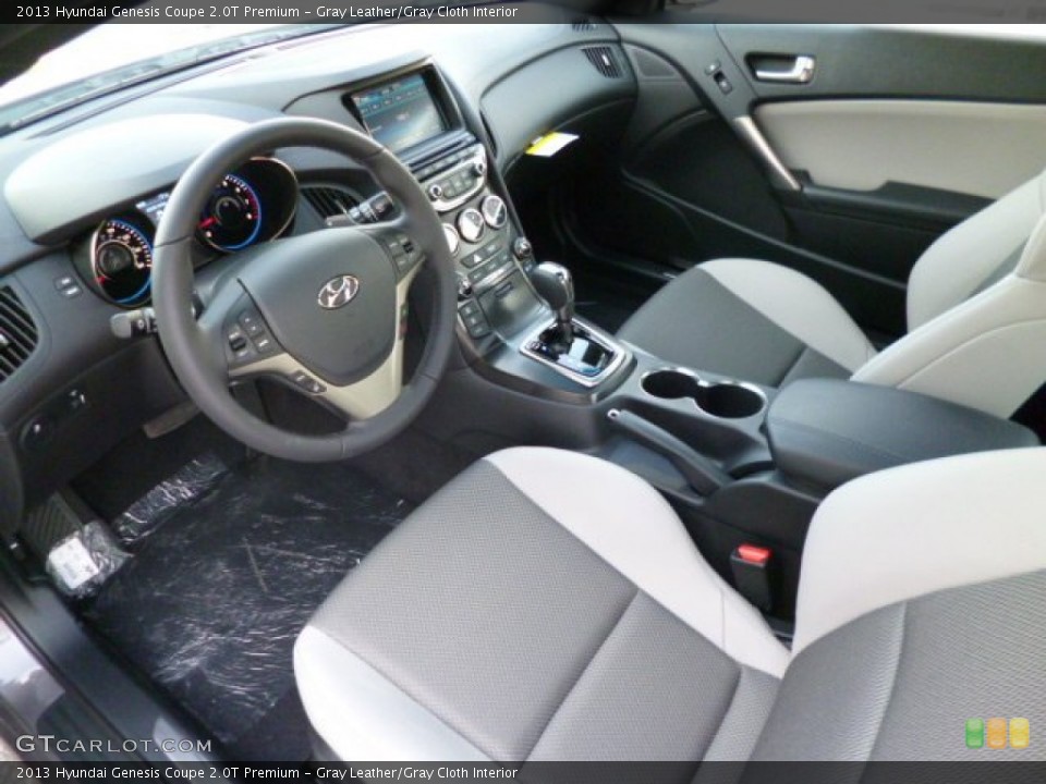 Gray Leather/Gray Cloth 2013 Hyundai Genesis Coupe Interiors