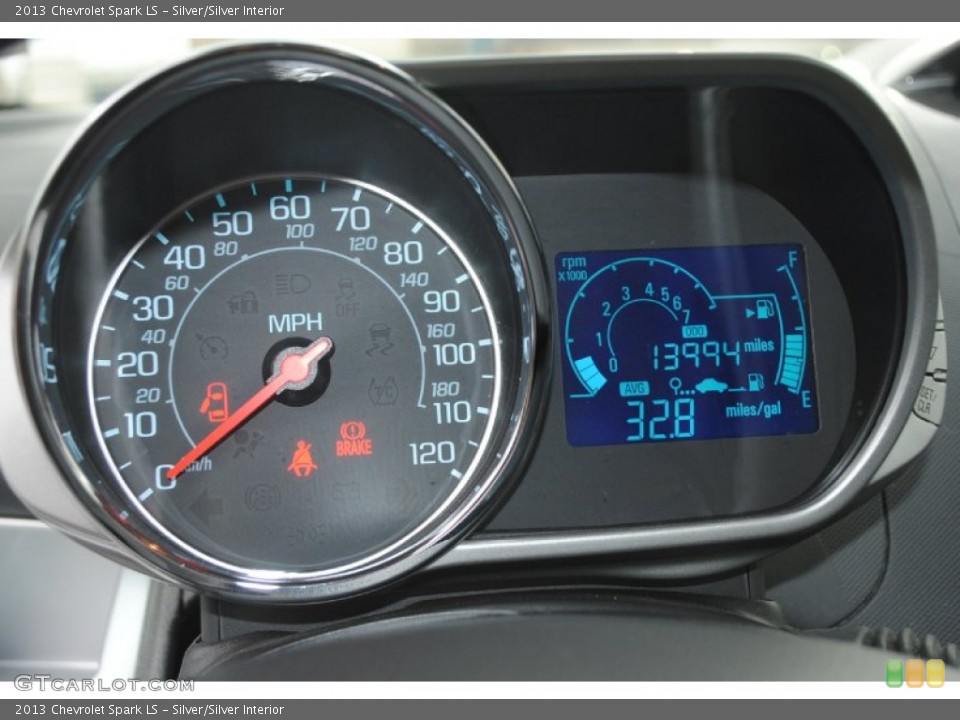 Silver/Silver Interior Gauges for the 2013 Chevrolet Spark LS #81339287