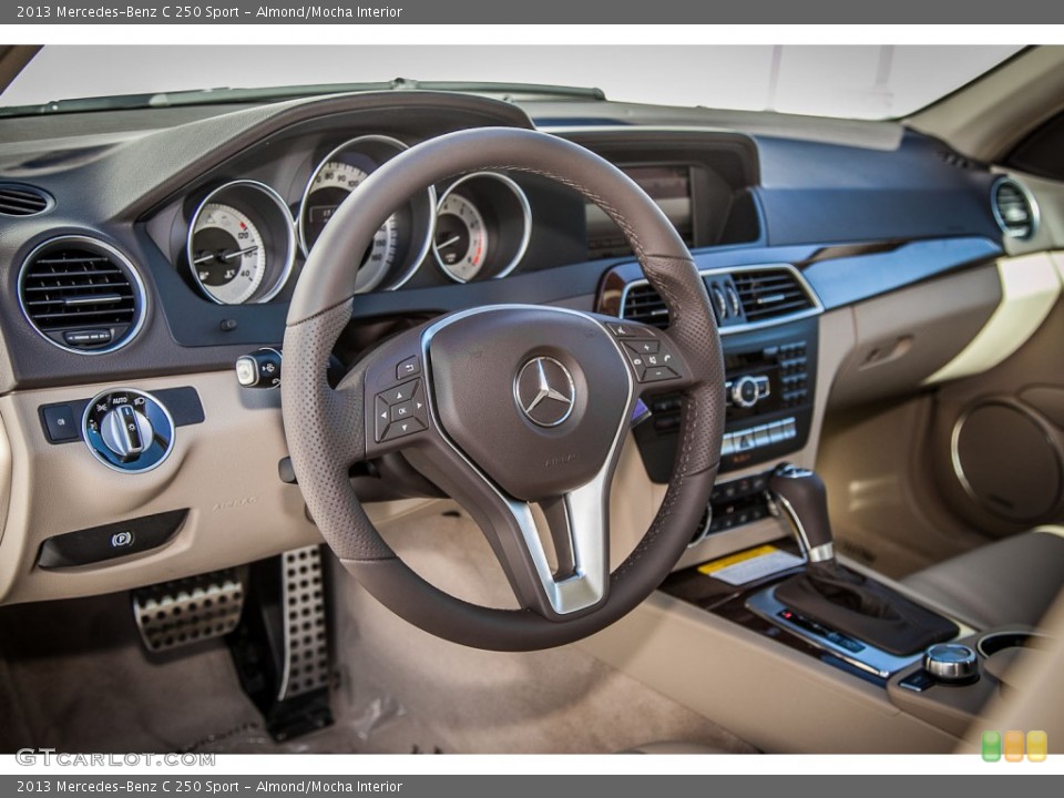 Almond/Mocha Interior Dashboard for the 2013 Mercedes-Benz C 250 Sport #81339304