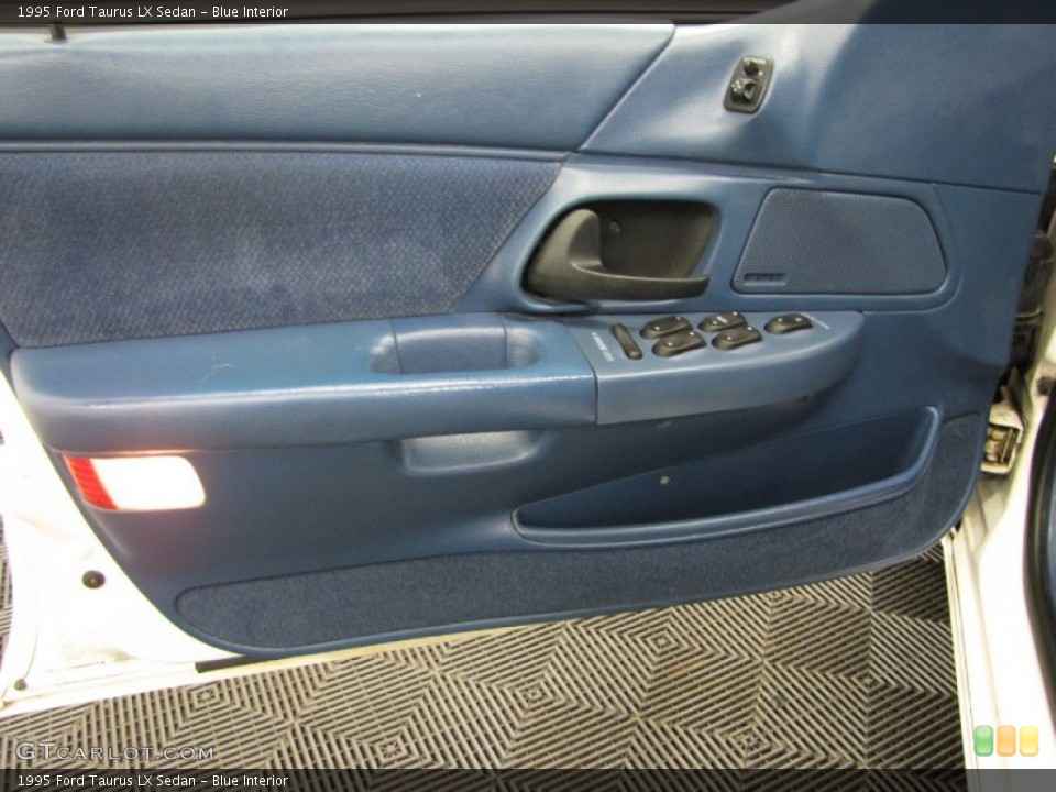 Blue Interior Door Panel for the 1995 Ford Taurus LX Sedan #81339917