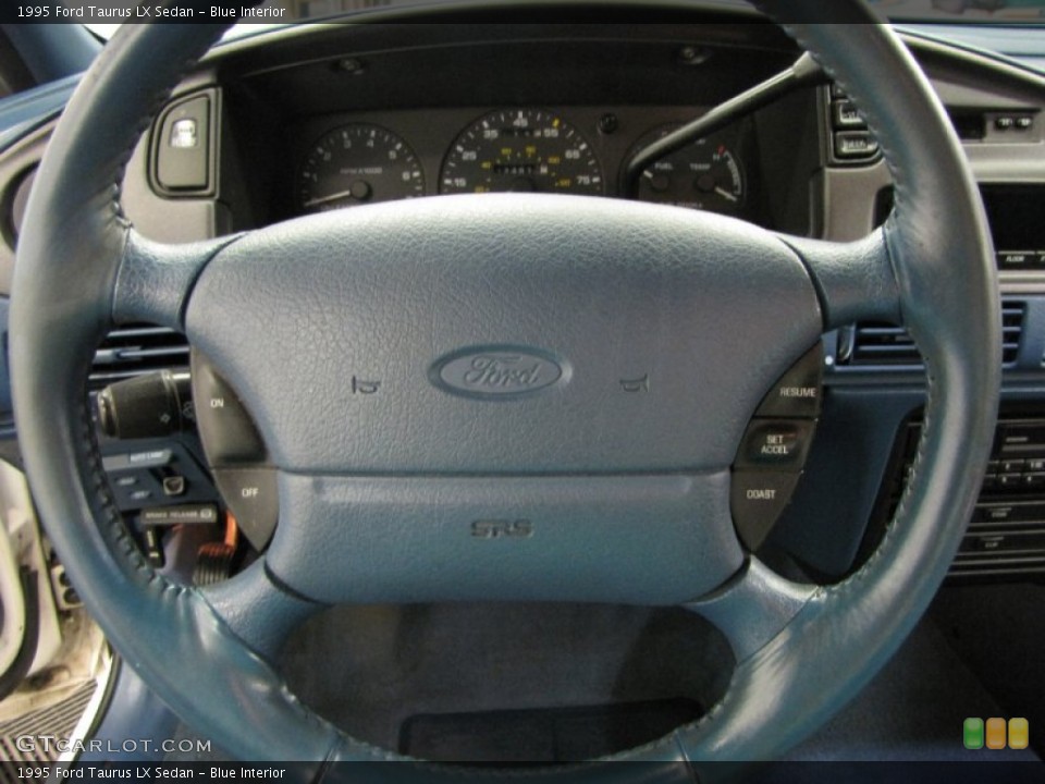 Blue Interior Steering Wheel for the 1995 Ford Taurus LX Sedan #81339974