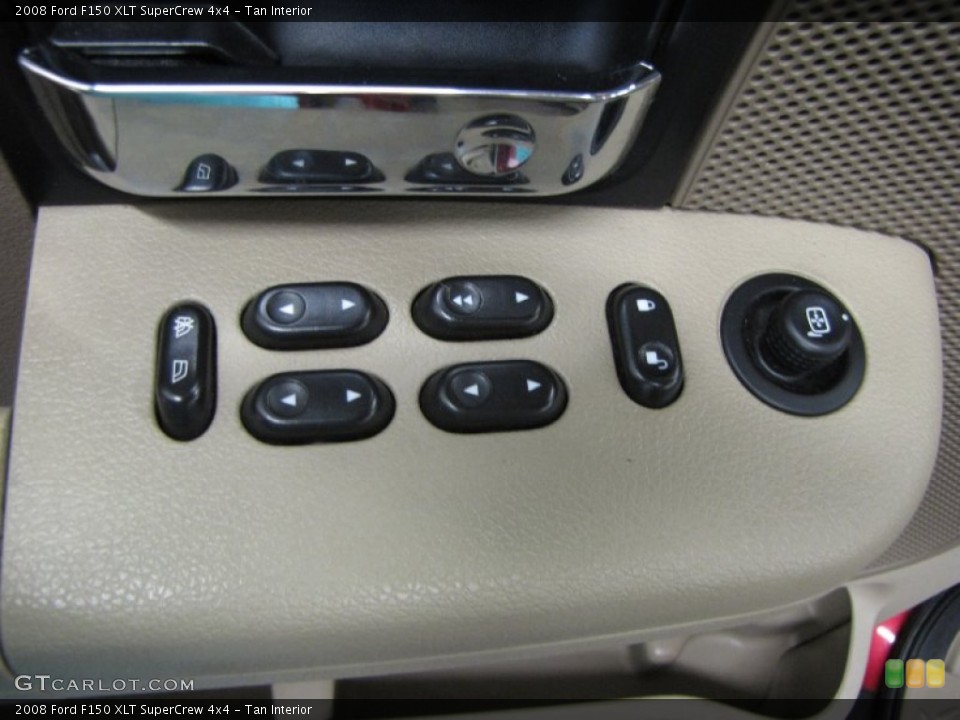 Tan Interior Controls for the 2008 Ford F150 XLT SuperCrew 4x4 #81340358