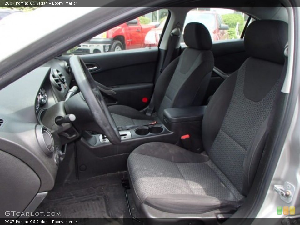 Ebony Interior Photo for the 2007 Pontiac G6 Sedan #81340463