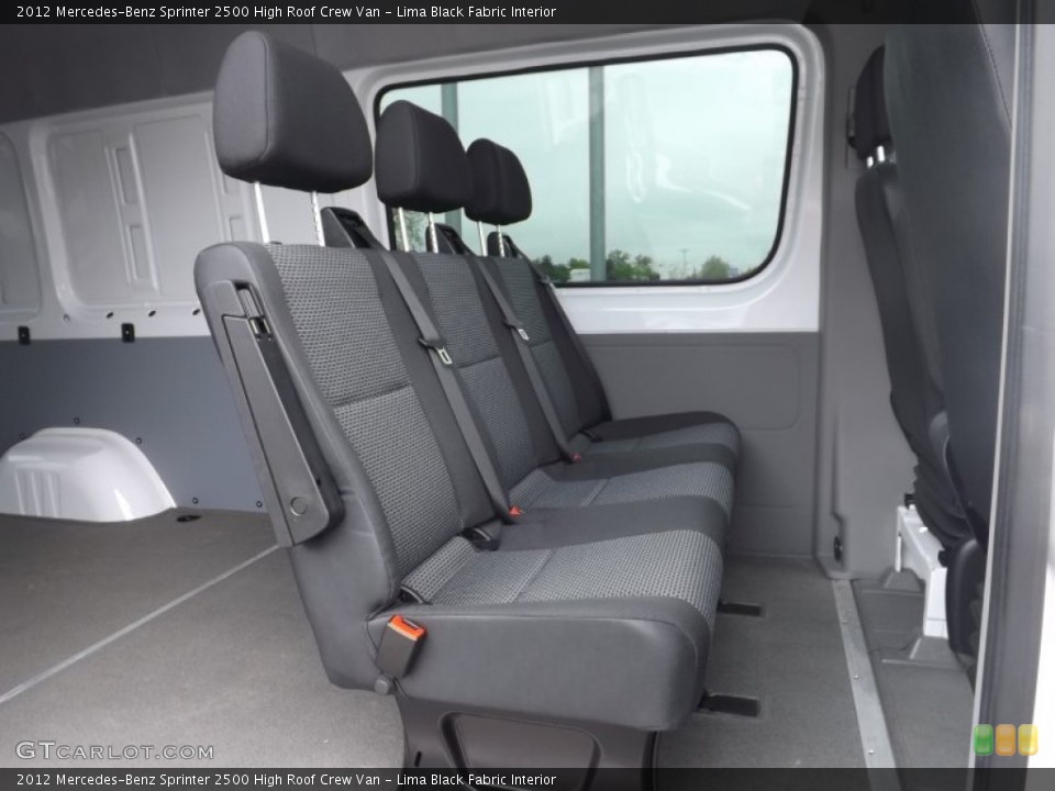 Lima Black Fabric Interior Rear Seat for the 2012 Mercedes-Benz Sprinter 2500 High Roof Crew Van #81340981