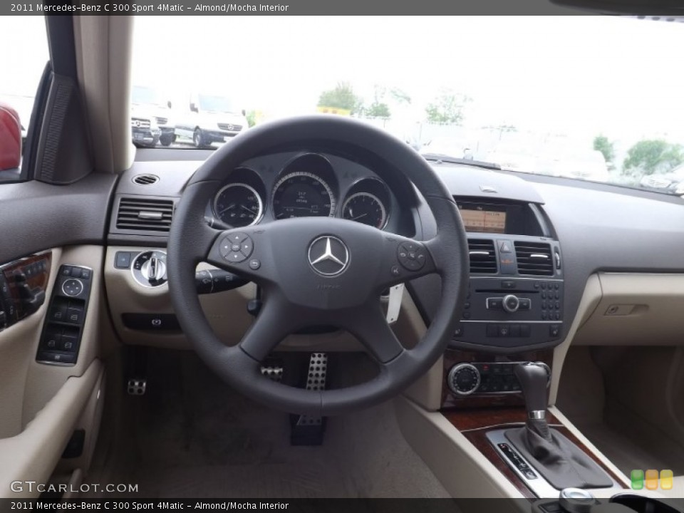 Almond/Mocha Interior Dashboard for the 2011 Mercedes-Benz C 300 Sport 4Matic #81341621