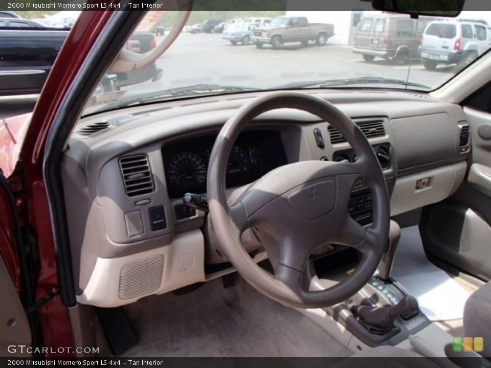 Tan Interior Dashboard for the 2000 Mitsubishi Montero Sport LS 4x4 #81341723