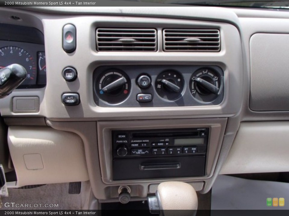 Tan Interior Controls for the 2000 Mitsubishi Montero Sport LS 4x4 #81341771