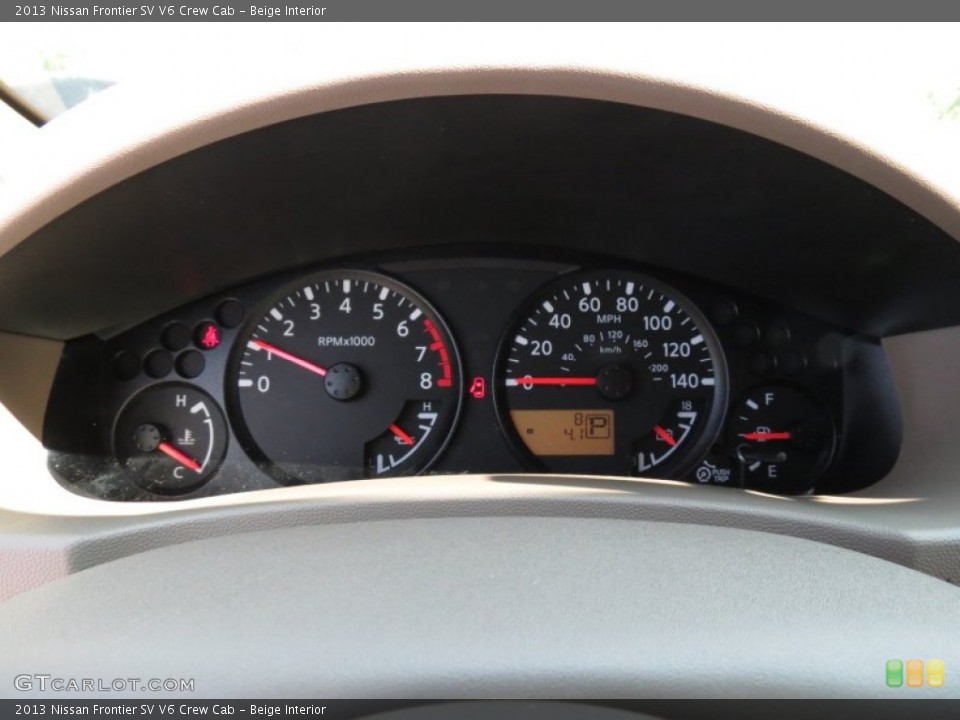 Beige Interior Gauges for the 2013 Nissan Frontier SV V6 Crew Cab #81342503