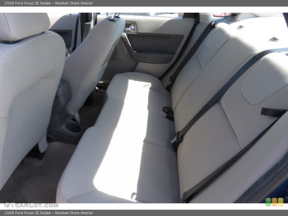 Medium Stone Interior Rear Seat for the 2008 Ford Focus SE Sedan #81343857