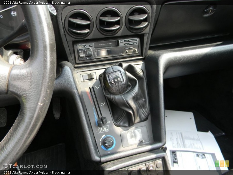 Black Interior Transmission for the 1992 Alfa Romeo Spider Veloce #81344430
